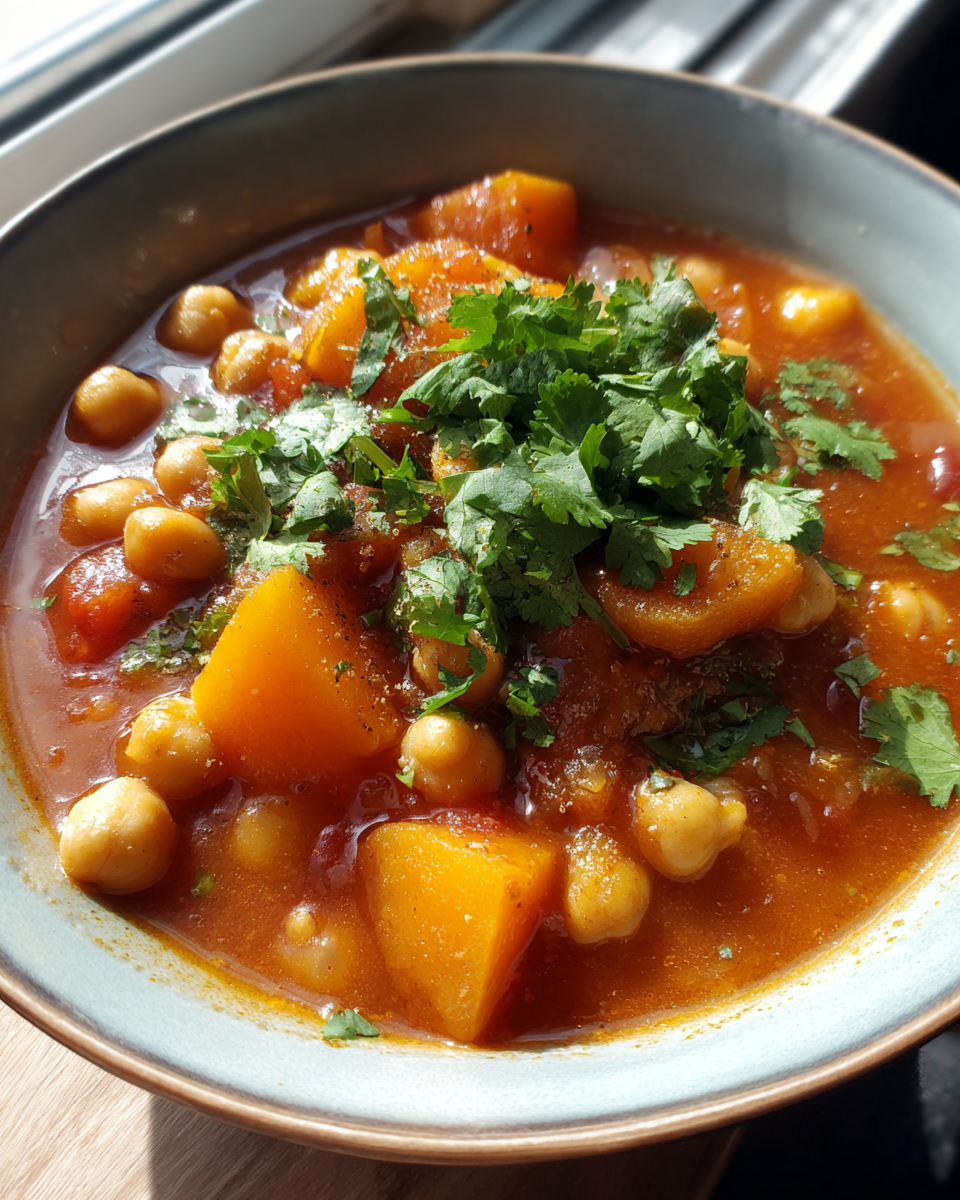 Moroccan Chickpea Stew with Apricots - detail 4