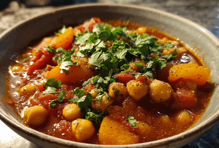 Moroccan Chickpea Stew with Apricots