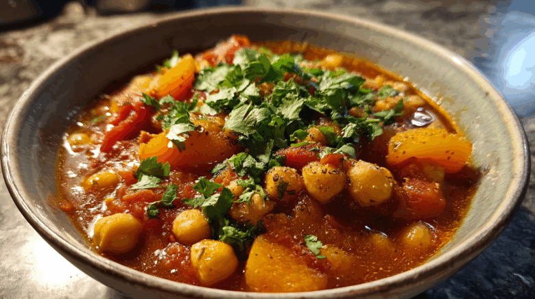 Moroccan Chickpea Stew with Apricots