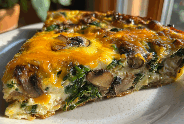 Mushroom Spinach Frittata