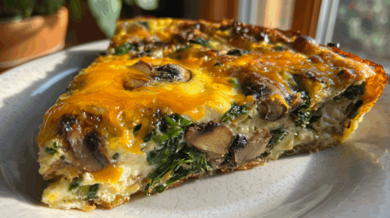 Mushroom Spinach Frittata