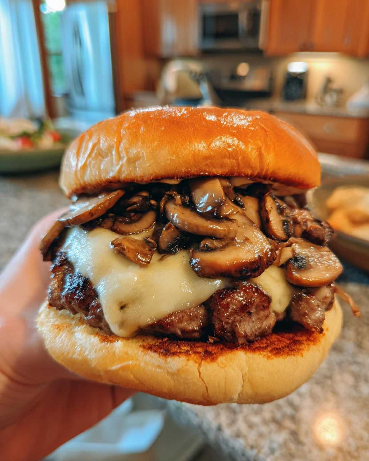 Mushroom and Swiss Beef Burgers - detail 4