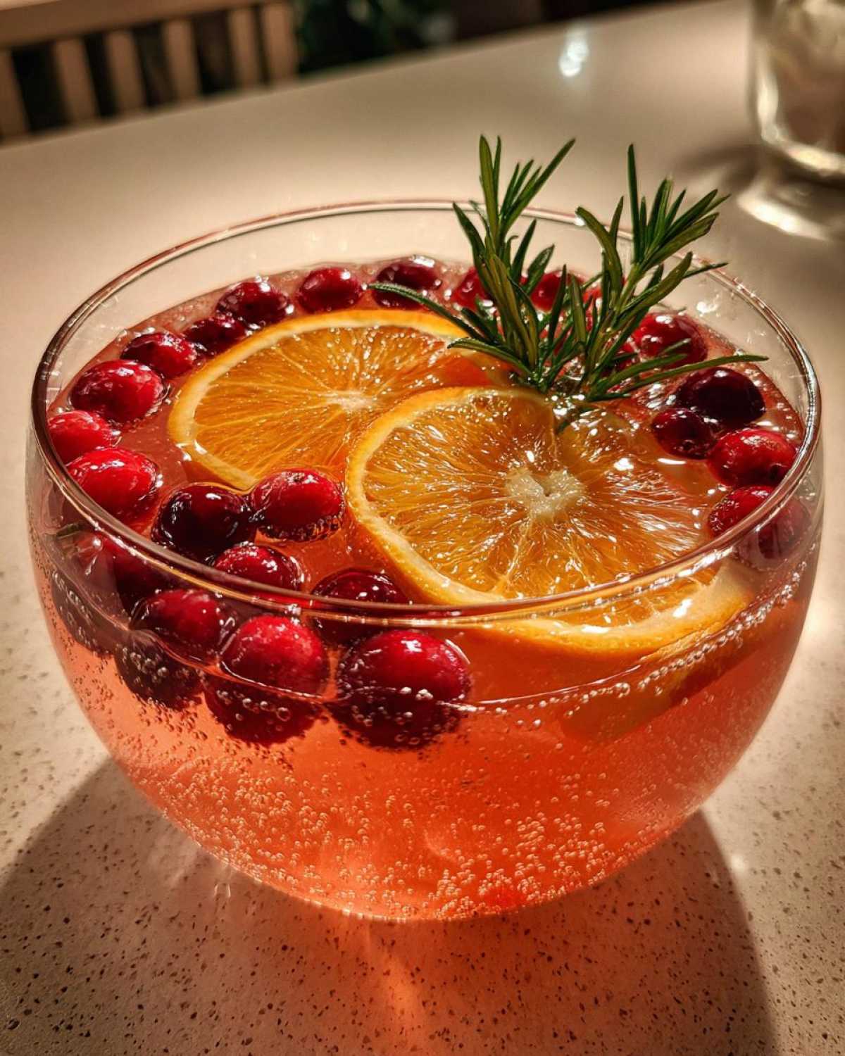 New Year Sparkling Champagne Punch - detail 1