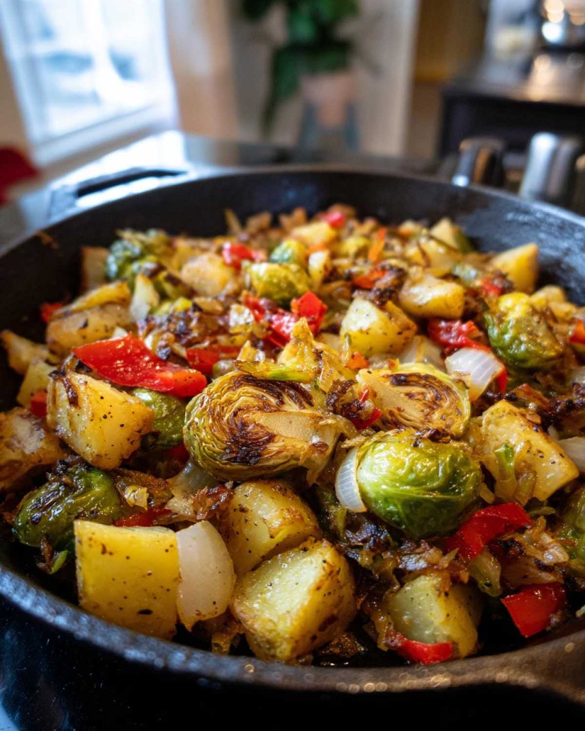 New Year’s Brussels Sprouts Hash - detail 2