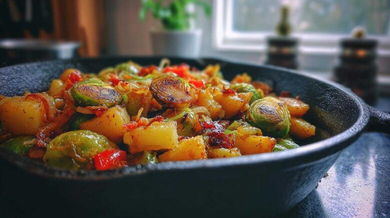 New Year’s Brussels Sprouts Hash