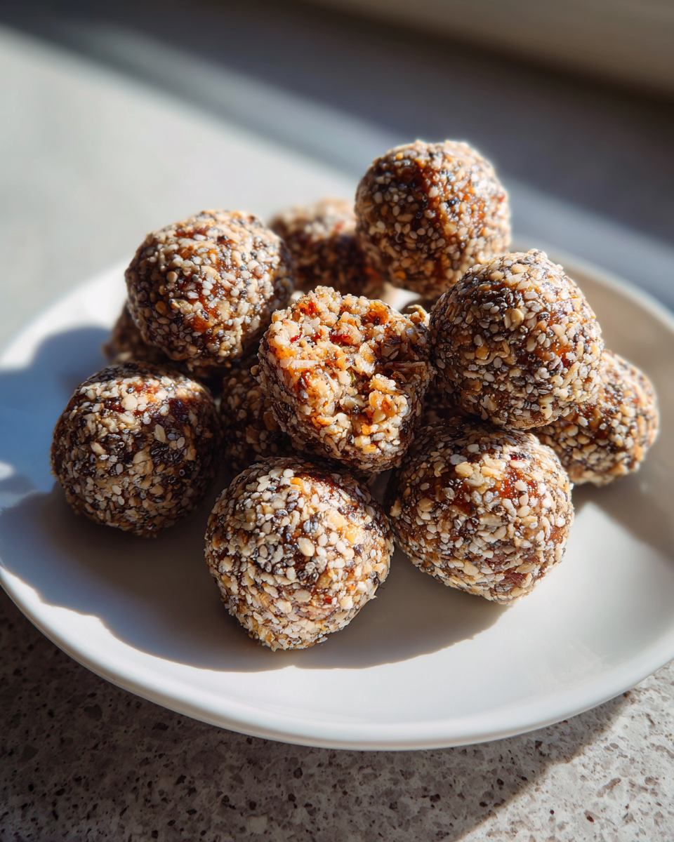 No-Bake Almond Chia Protein Balls - detail 1