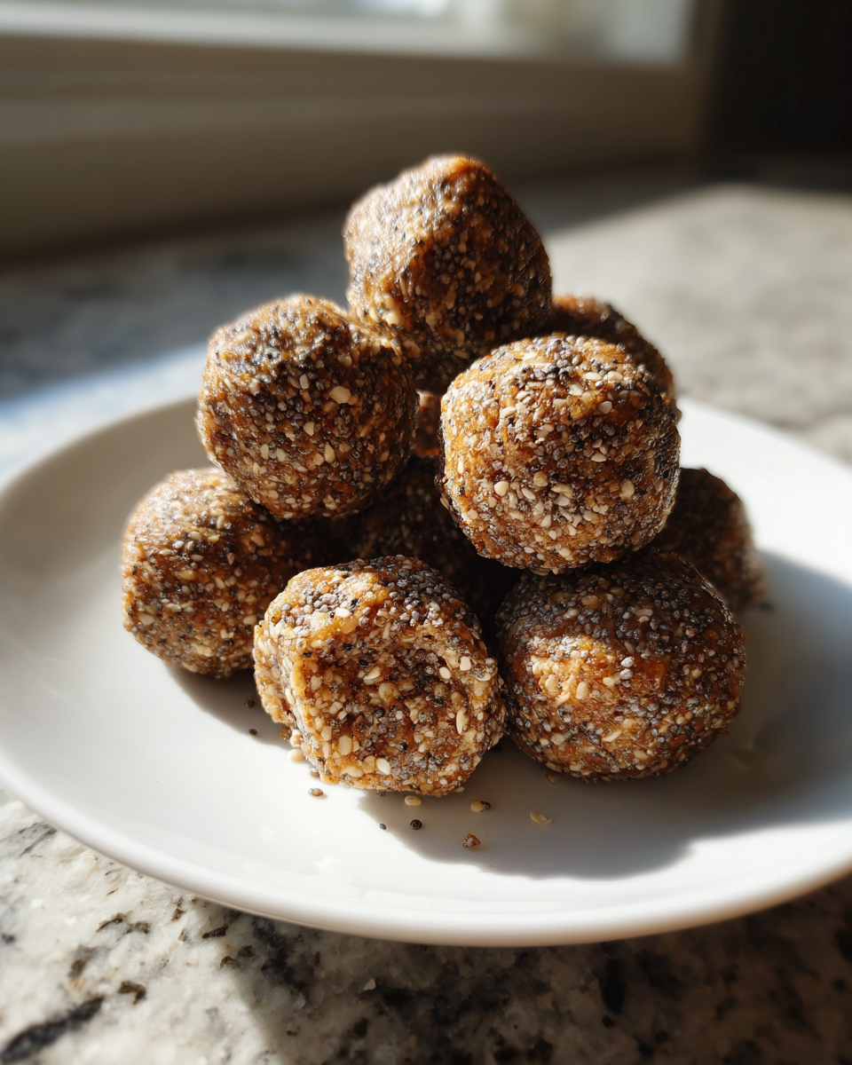 No-Bake Almond Chia Protein Balls - detail 3