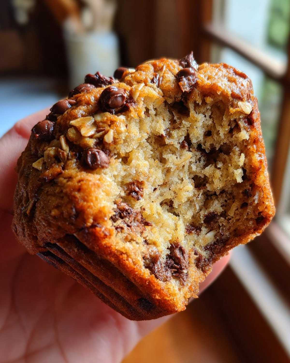 Oatmeal Chocolate Chip Breakfast Muffins - detail 4