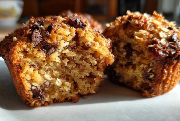 Oatmeal Chocolate Chip Breakfast Muffins