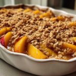Oatmeal Peach Crisp (with Fresh Peaches)