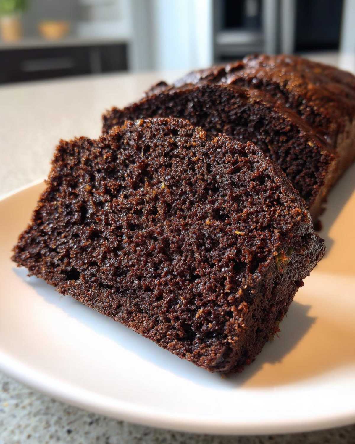 One Bowl Fudgy Chocolate Zucchini Bread Easy - detail 1