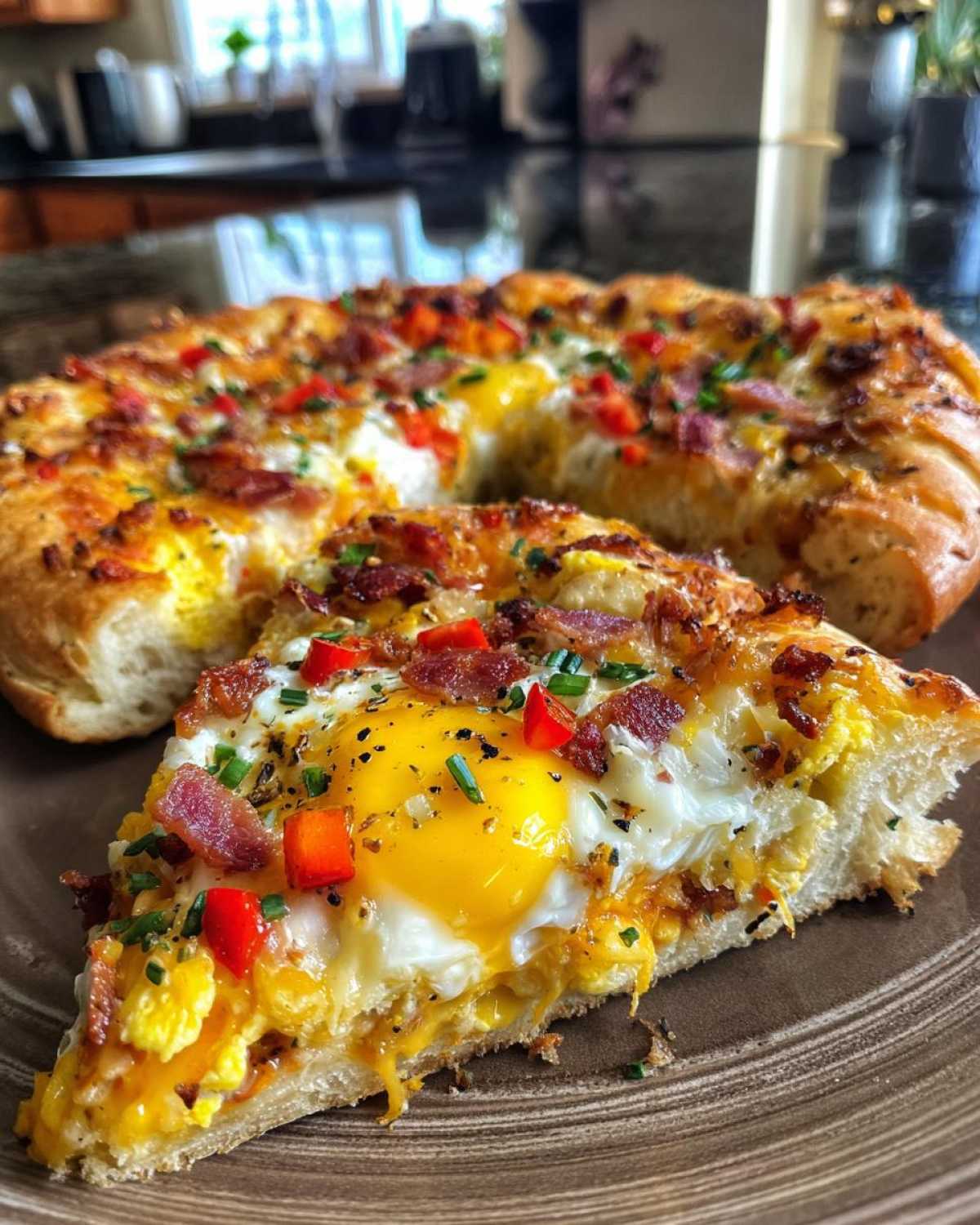 One-Pan Cheesy Breakfast Pizza - detail 1