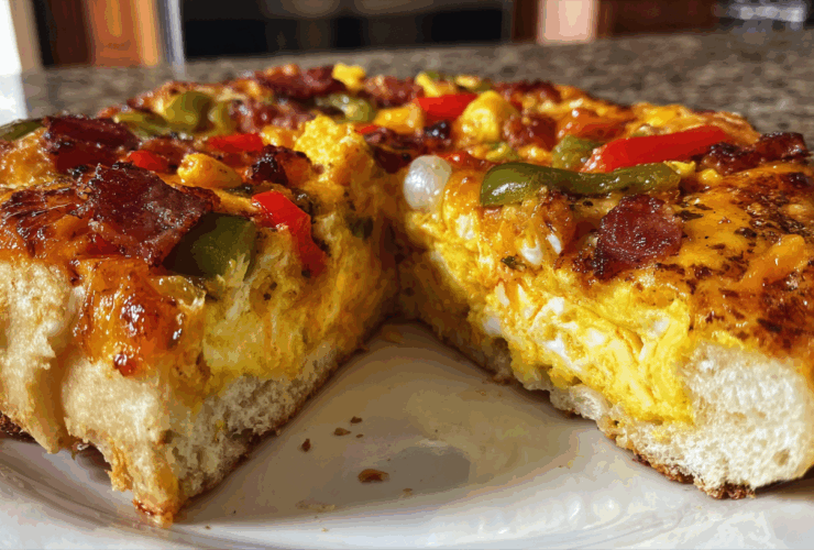 One-Pan Cheesy Breakfast Pizza