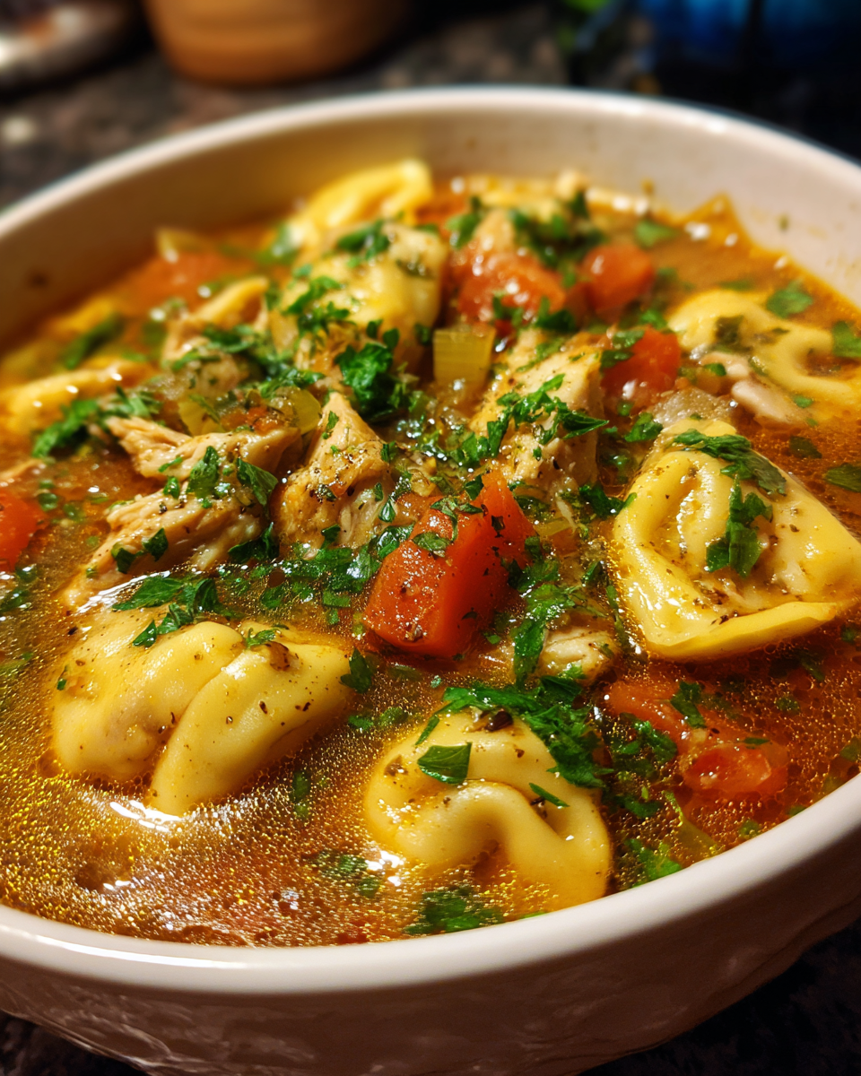 One-Pot Chicken Tortellini Soup - detail 3