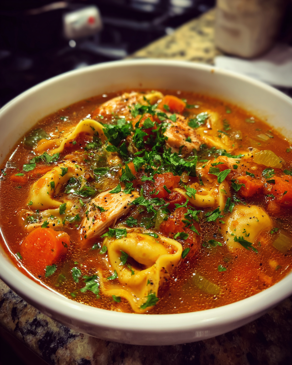 One-Pot Chicken Tortellini Soup - detail 4