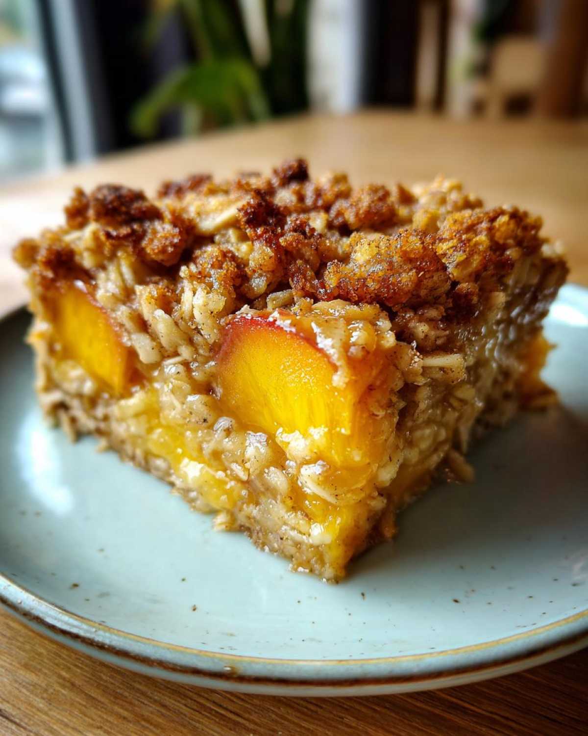 Peach Cobbler Oatmeal Bake - detail 4