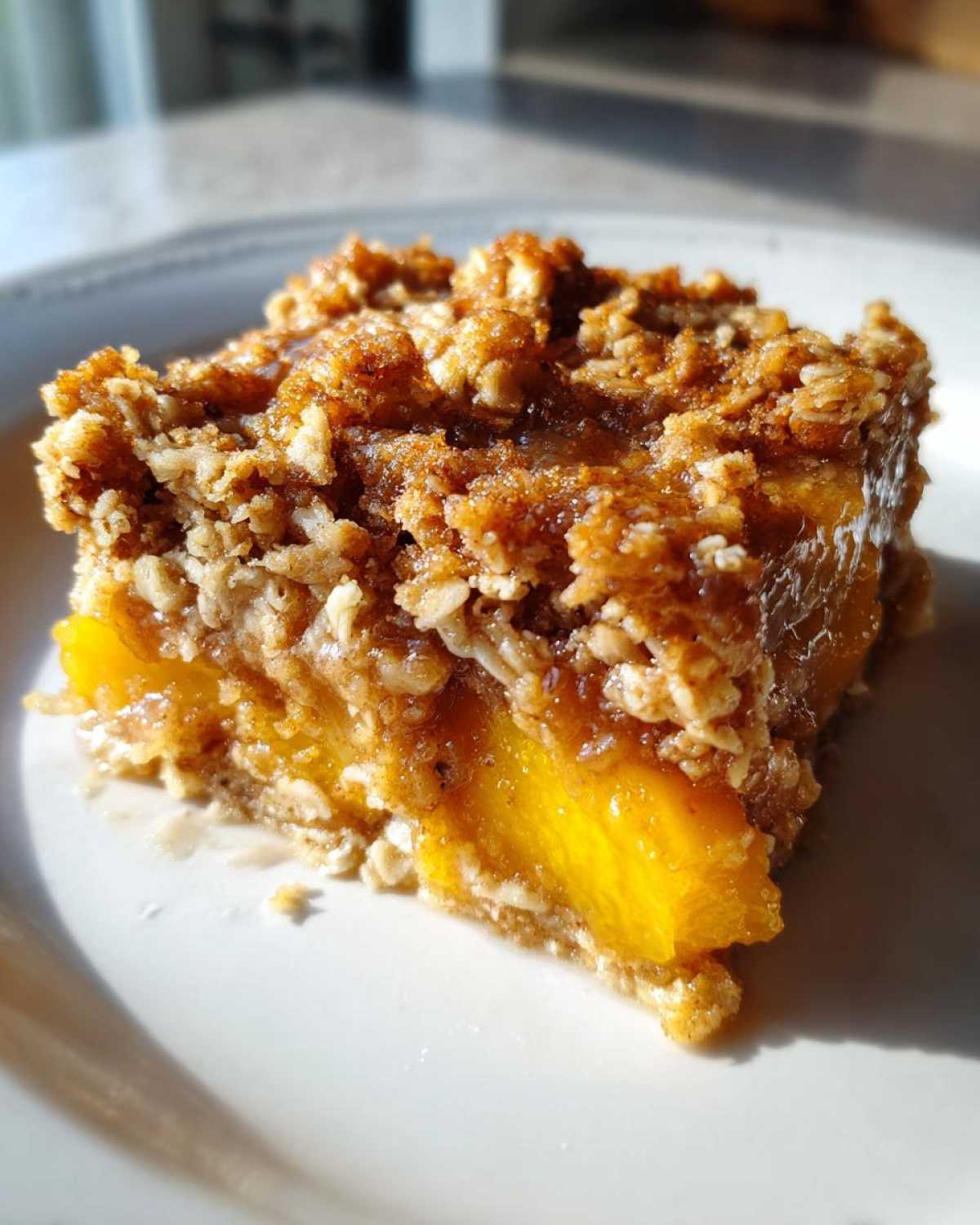 Peach Cobbler Oatmeal Bake - detail 2