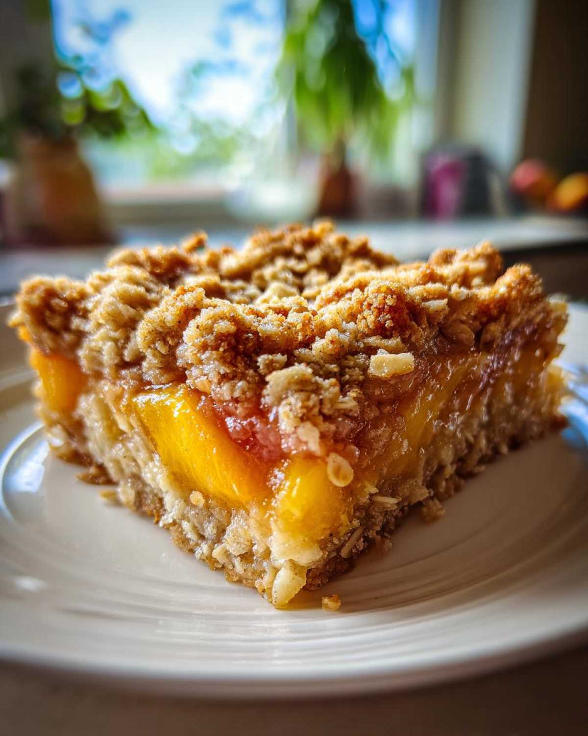Peach Cobbler Oatmeal Bake - detail 3