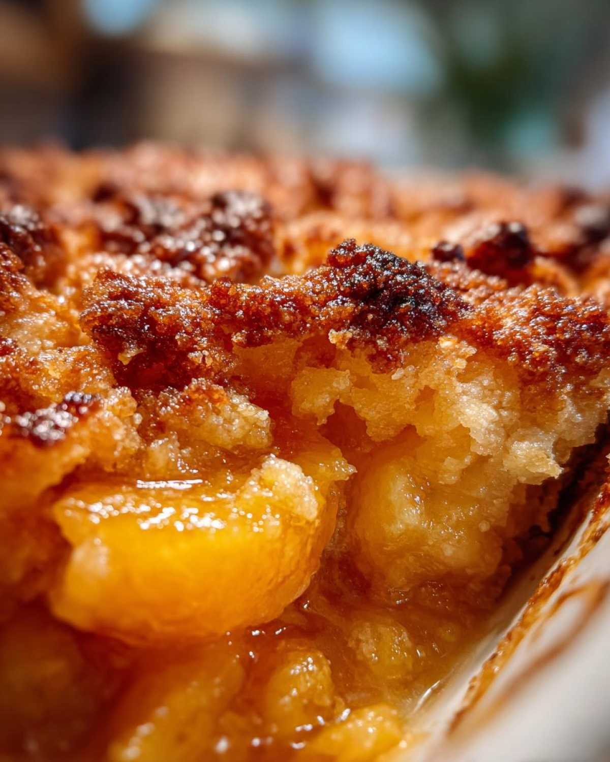 Peach Cobbler with Fresh Peaches - detail 4