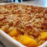 Peach Crisp with Fresh Peaches