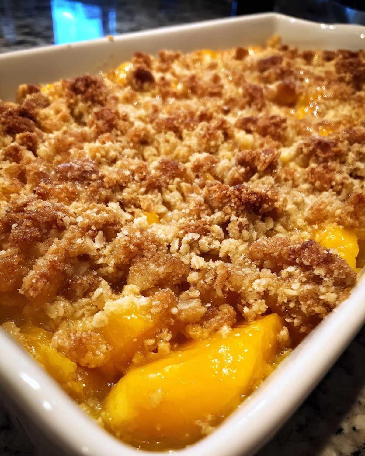 Peach Crisp with Fresh Peaches - detail 4