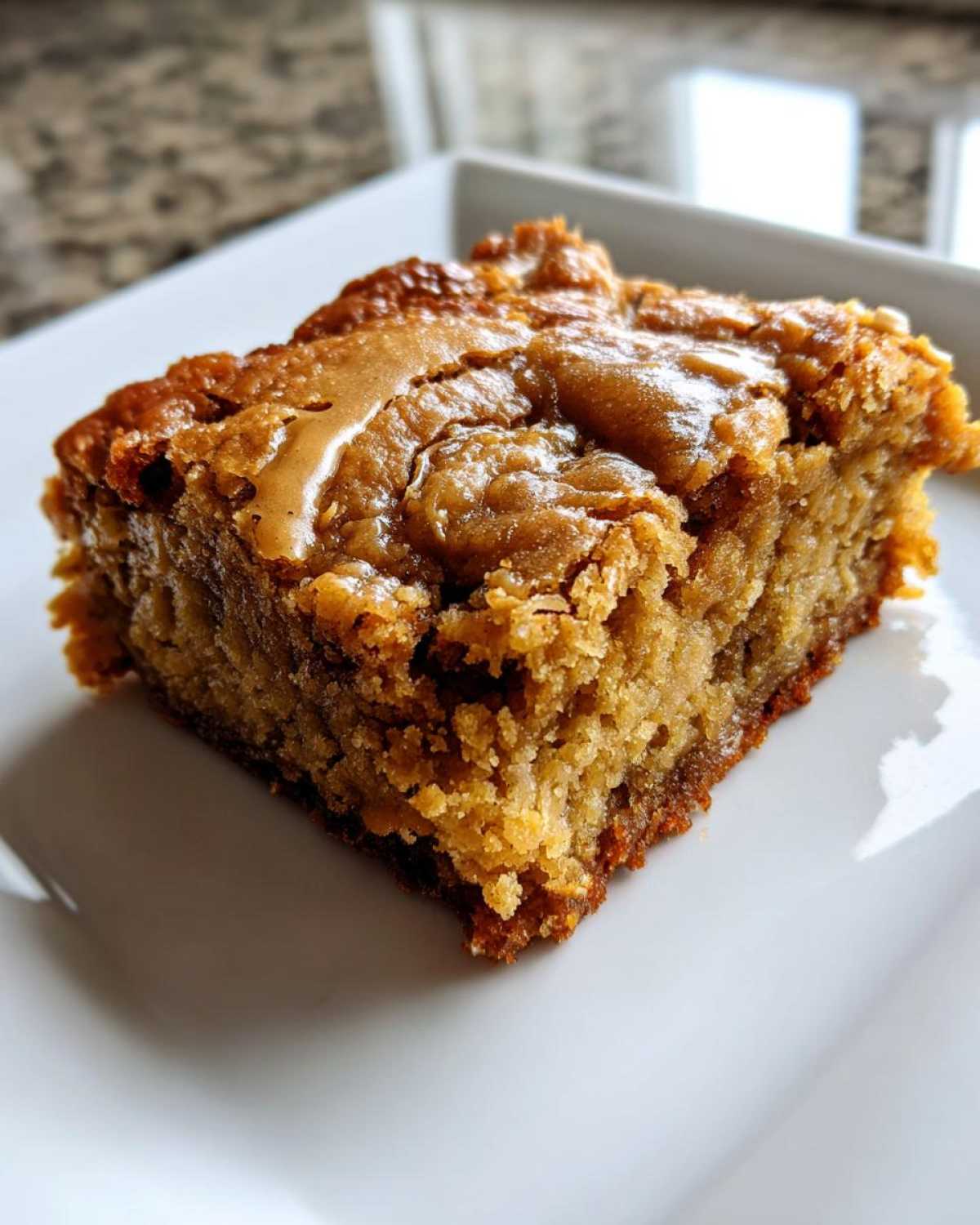 Peanut Butter Banana Blondies - detail 1