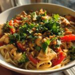 Peanut Noodle Chicken Bowls