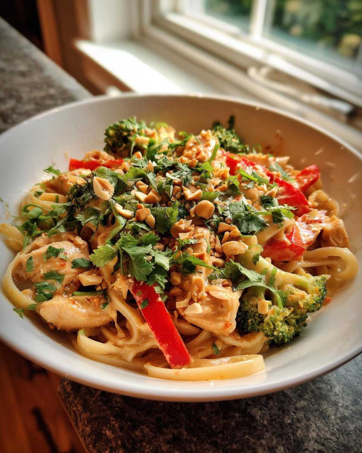 Peanut Noodle Chicken Bowls - detail 2