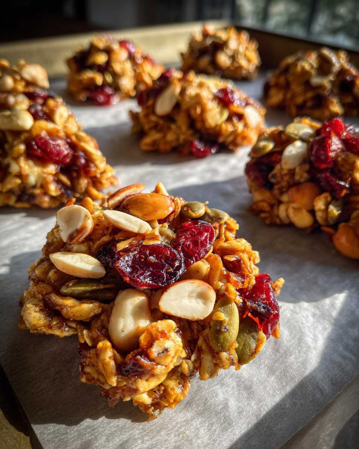 Pepita and Cranberry Trail Mix Clusters - detail 1