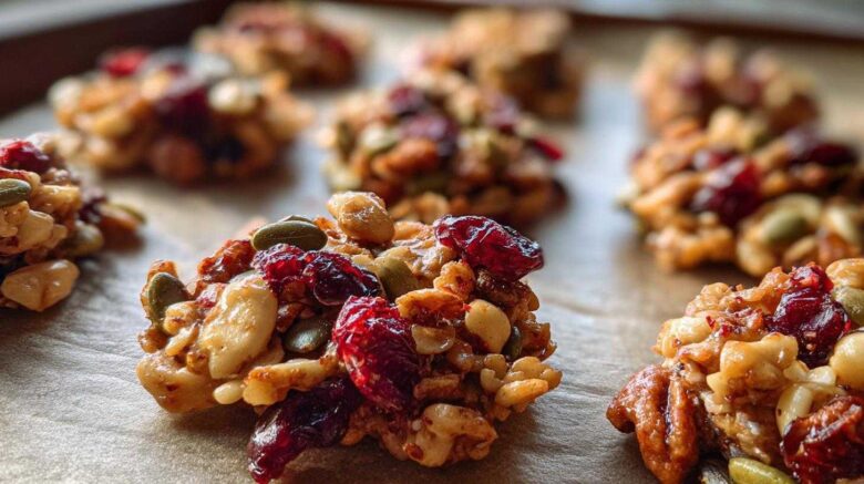 Pepita and Cranberry Trail Mix Clusters