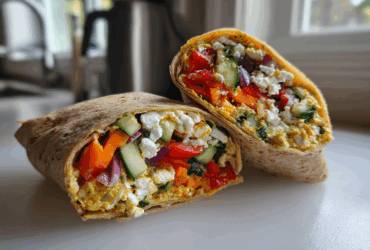 Pesto Vegetable Wrap with Feta