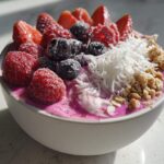 Pink Dragon Fruit Smoothie Bowl Drink