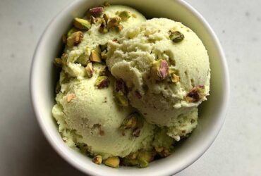 Pistachio Rosewater Ice Cream