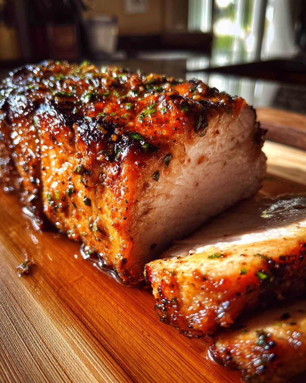 Pork Loin with Apple Cider Glaze - detail 2