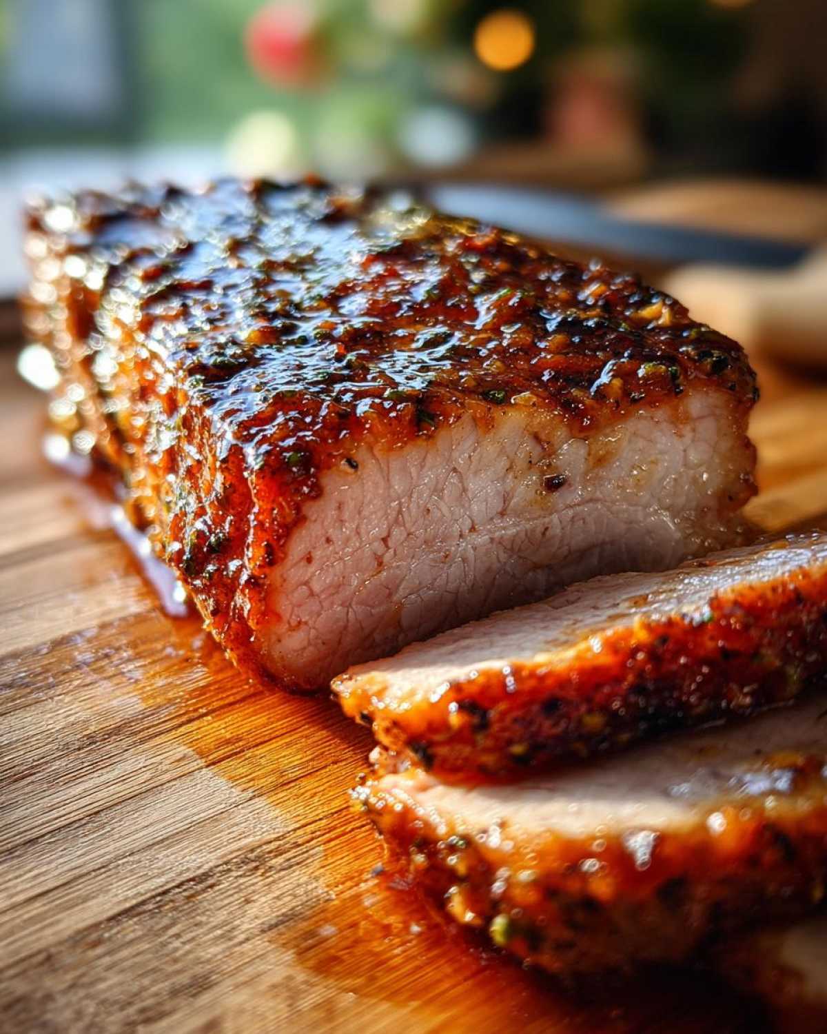 Pork Loin with Apple Cider Glaze - detail 3