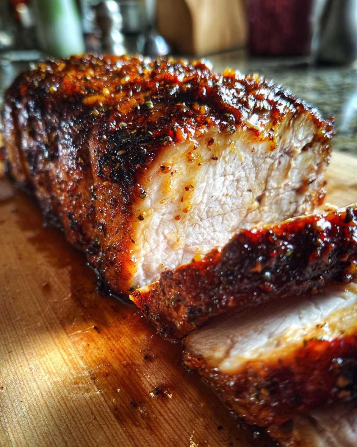Pork Loin with Apple Cider Glaze - detail 4