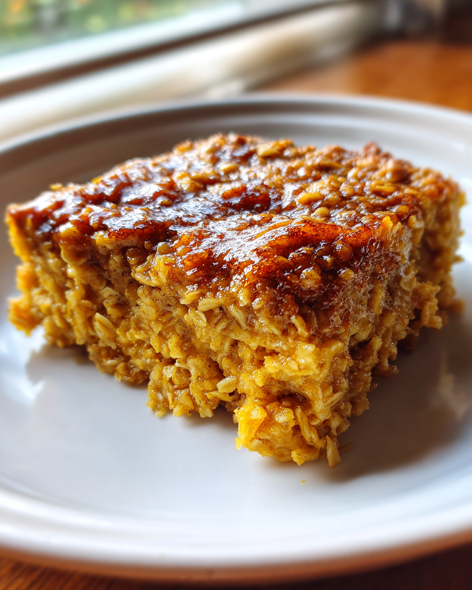Pumpkin Spice Oatmeal Bake - detail 2