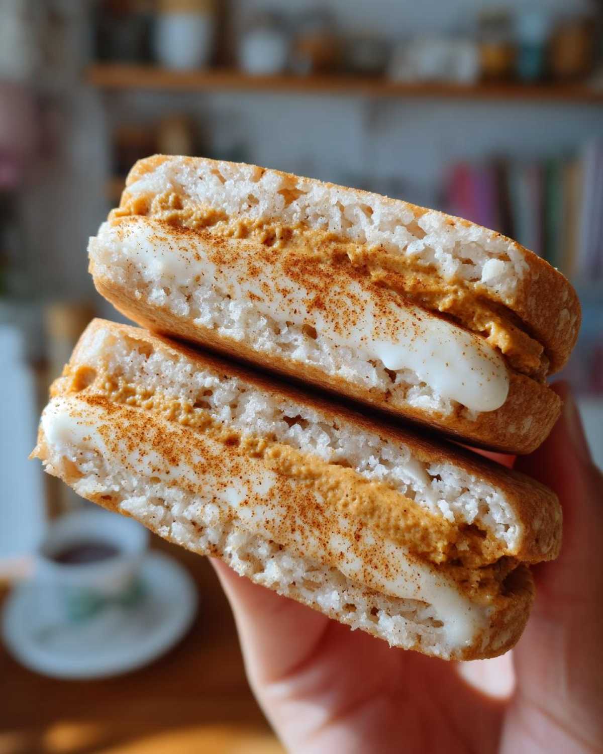 Pumpkin Spice Rice Cake Sandwiches - detail 3