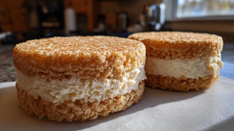 Pumpkin Spice Rice Cake Sandwiches