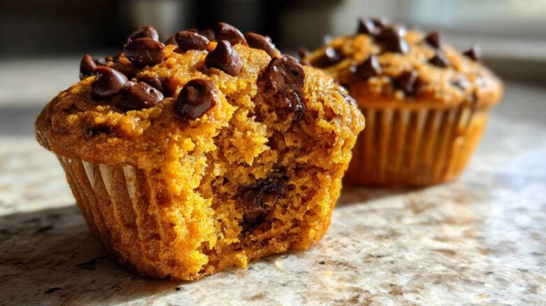 Pumpkin chocolate chip muffins