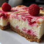 Raspberry Swirl Cheesecake Bars