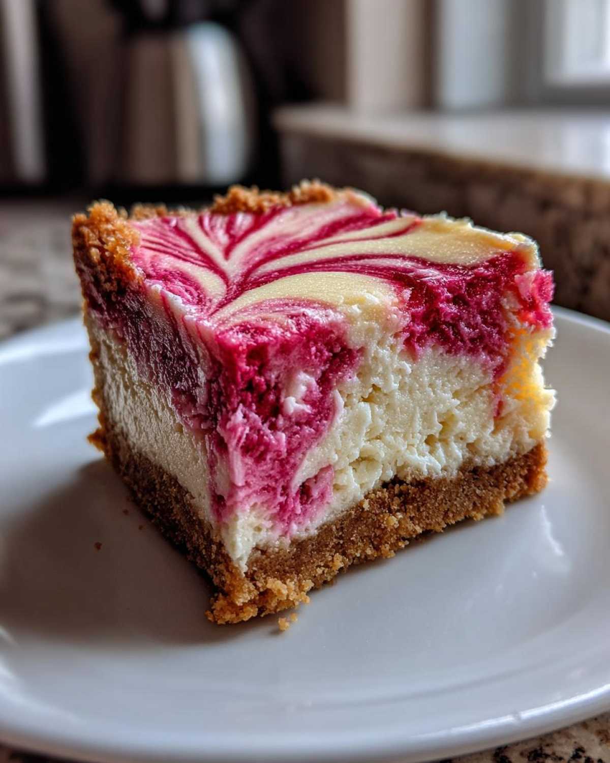 Raspberry Swirl Cheesecake Bars - detail 4