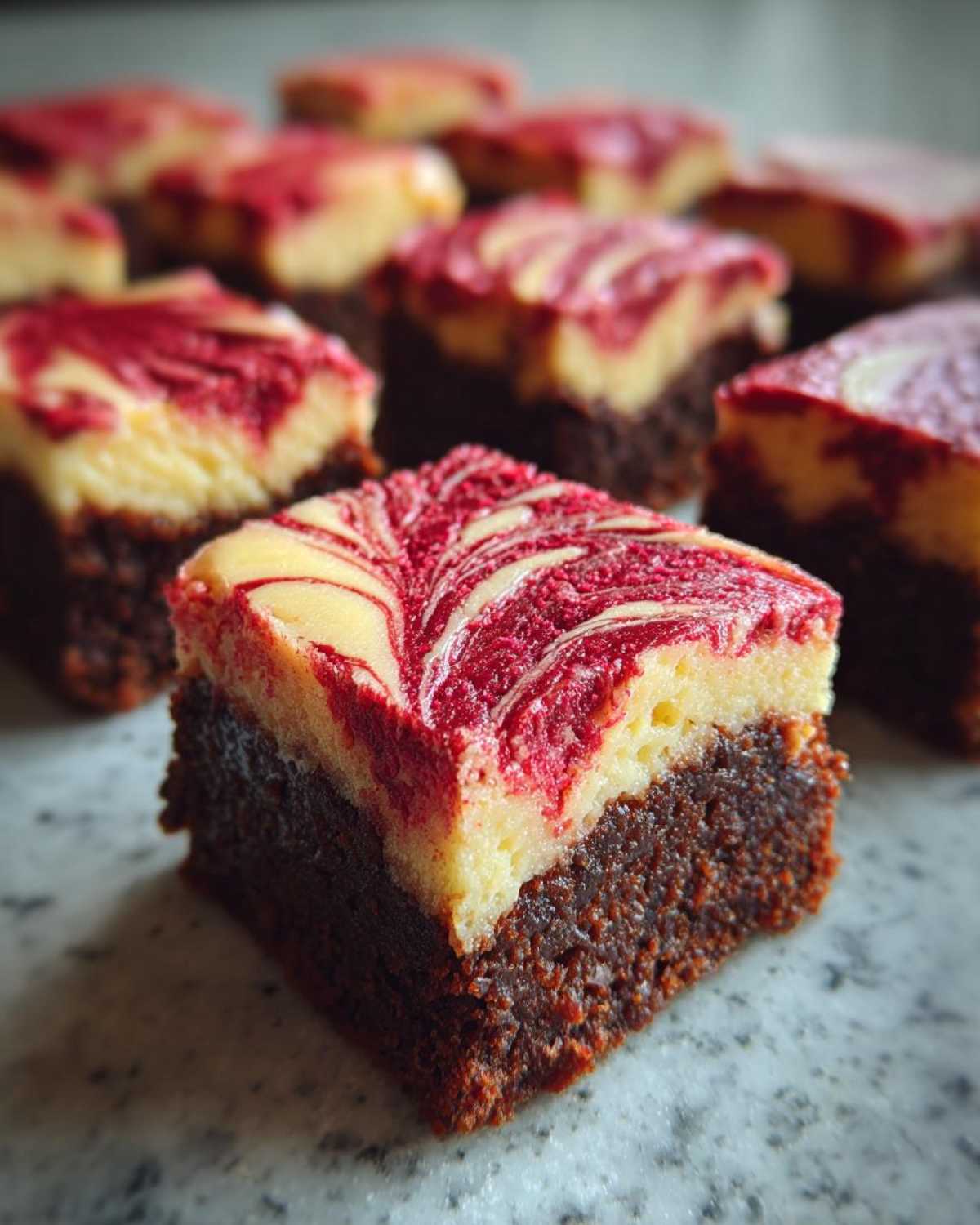 Red Velvet Cheesecake Brownie Bites - detail 2