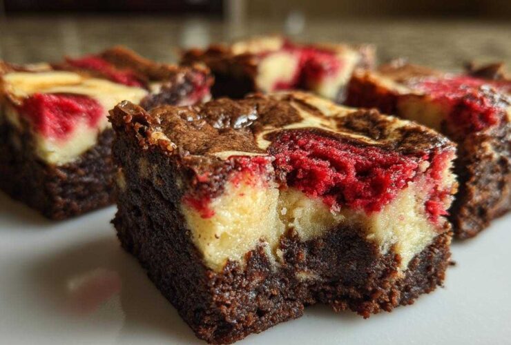 Red Velvet Cheesecake Brownie Bites