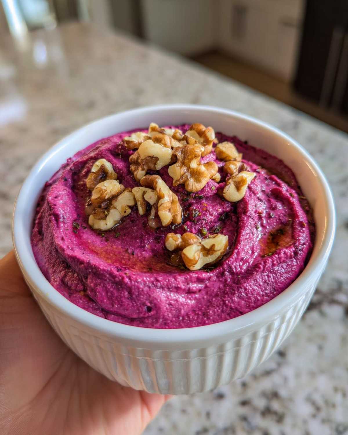 Roasted Beet and Walnut Dip - detail 2