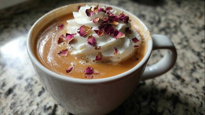 Rose Water Chai Latte
