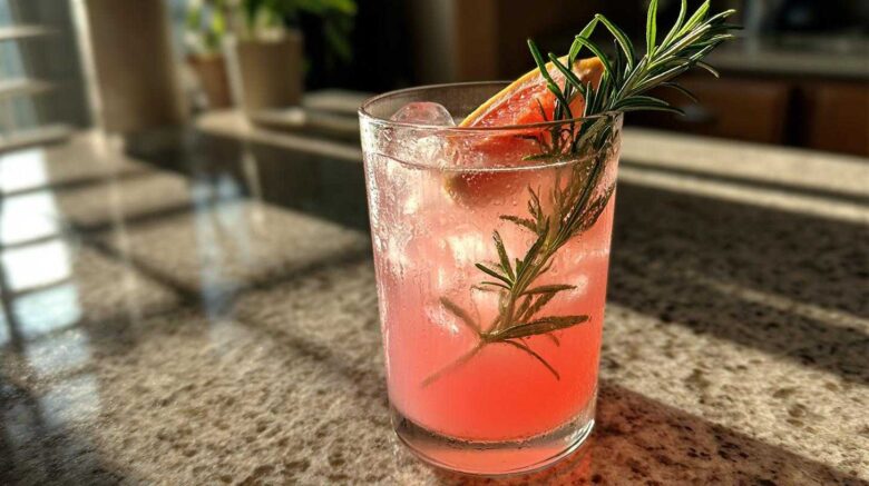 Rosemary Grapefruit Sparkler