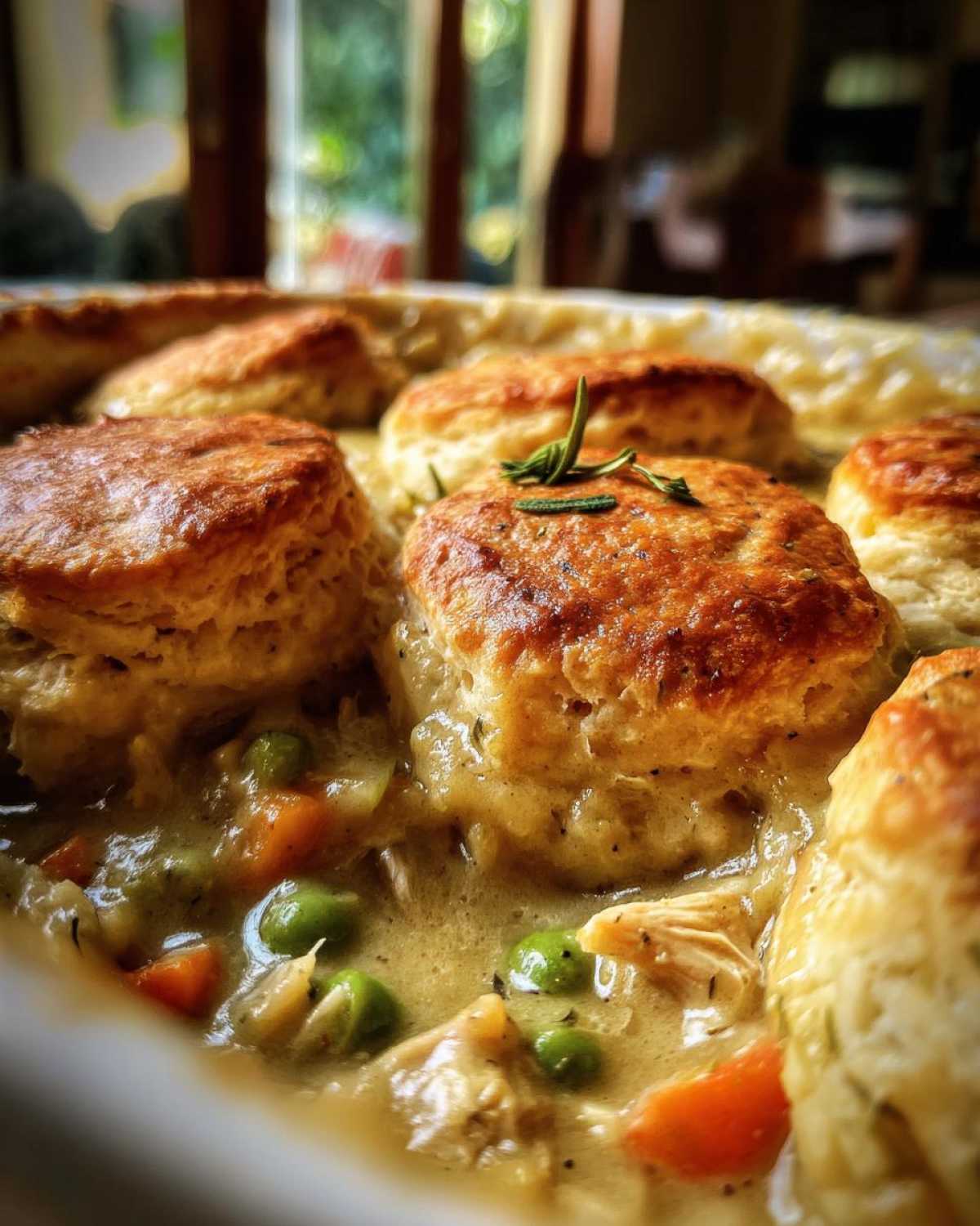 Rosemary Turkey Pot Pie with Biscuits - detail 1