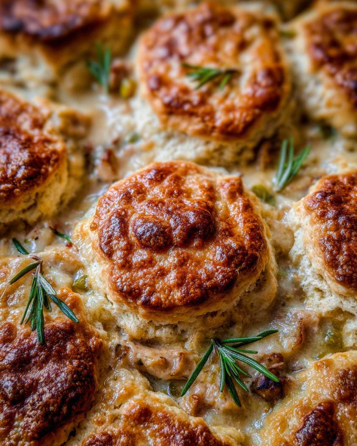 Rosemary Turkey Pot Pie with Biscuits - detail 2