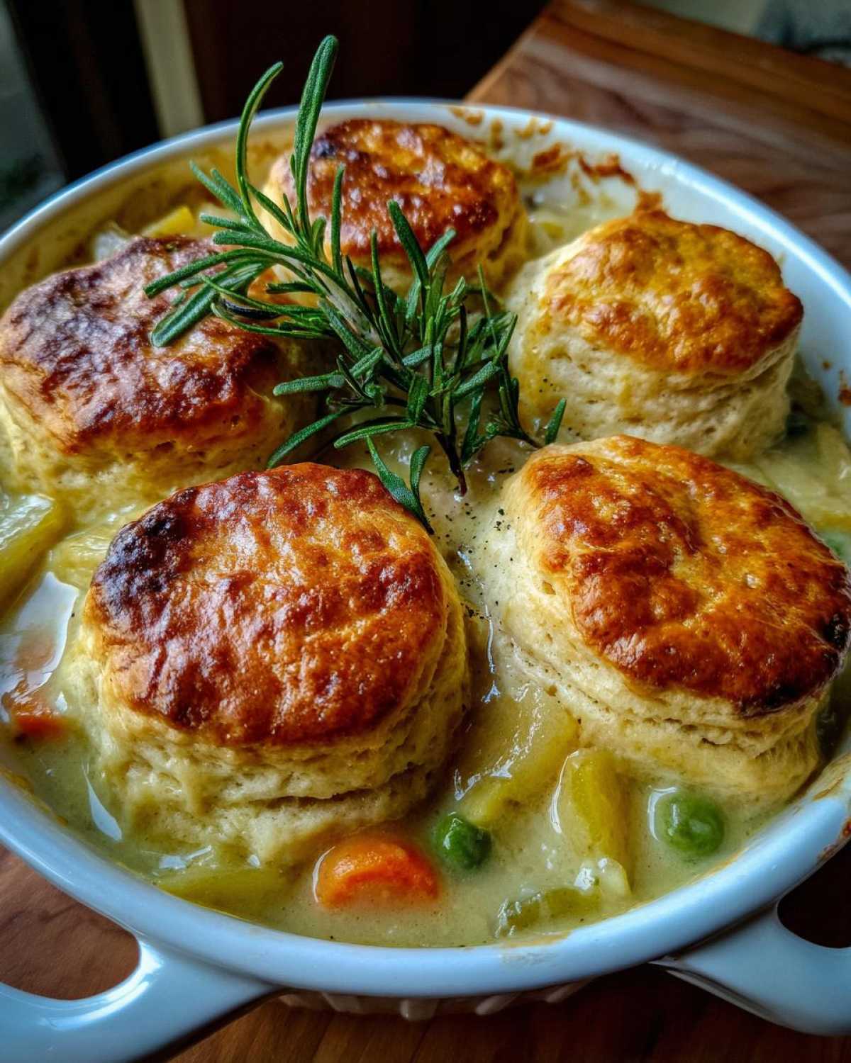 Rosemary Turkey Pot Pie with Biscuits - detail 3